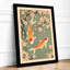 Koi Among Blossoms Japandi - Framed Print-256254323-256254312