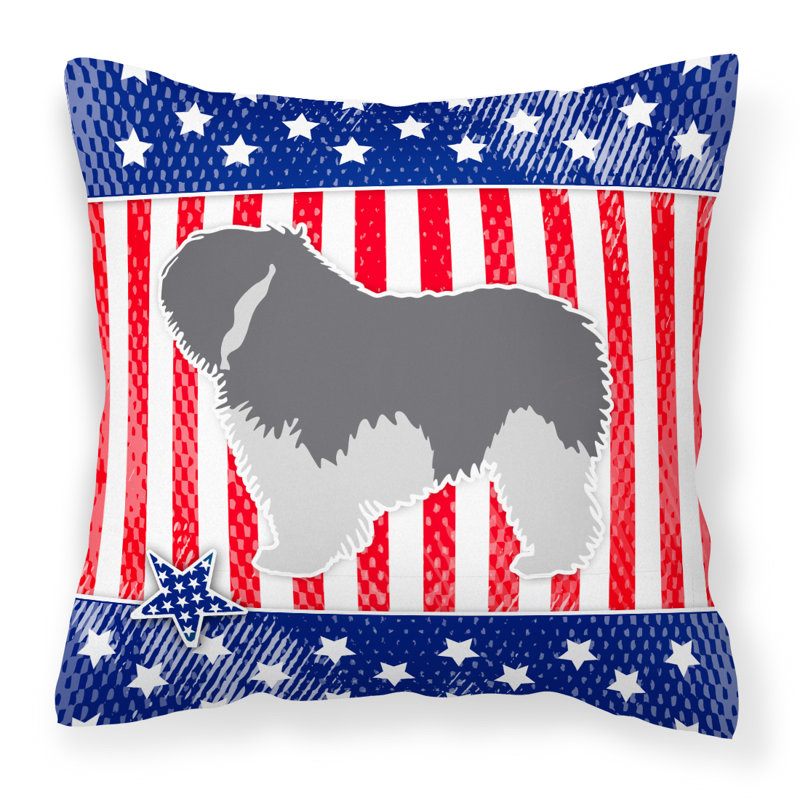 Coussin intérieur/extérieur pour chien Patriotic, H 18 po x l 18 po x P 3 po