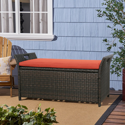 Banc de rangement en polyéthylène résistant à l'eau 27,6 gallons Iwicker