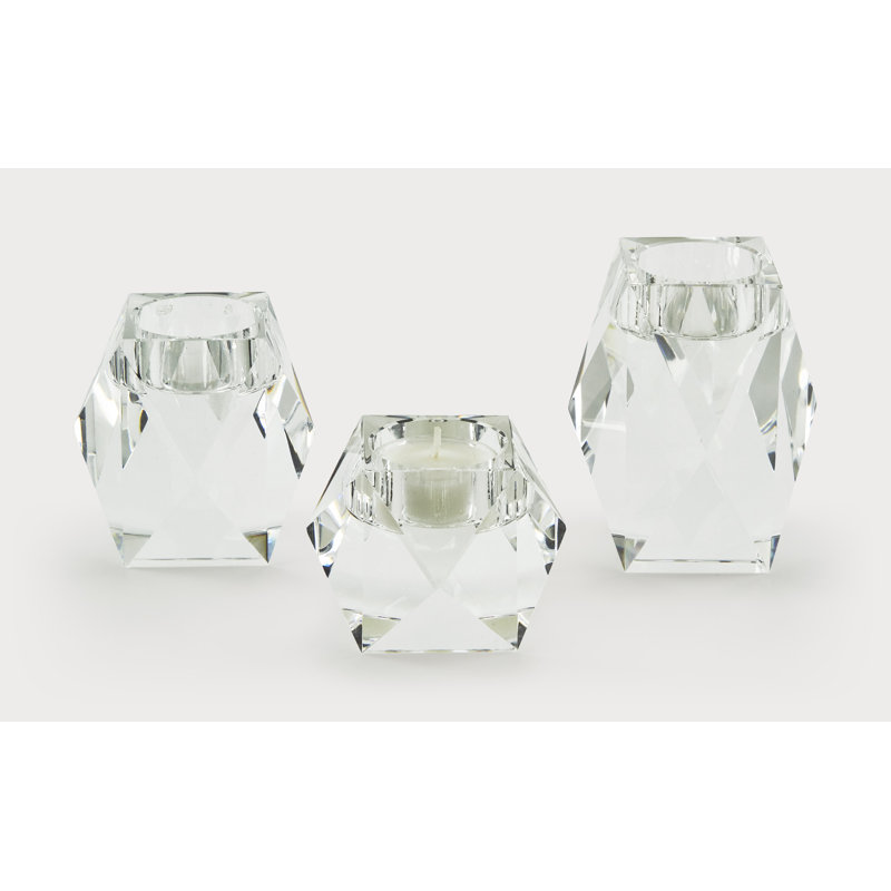 Votive Candle Holder, 2.35" H x 3.07" W x 3.07" D