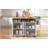 55.5" Fluted Kitchen Island with 2 Drop Leaf-2034592241