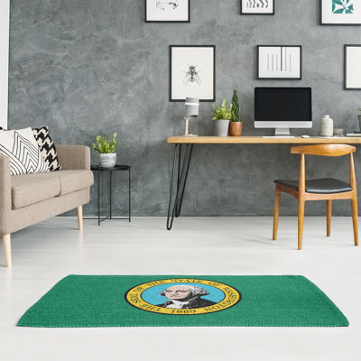Tapis de l’espace vert washington flag