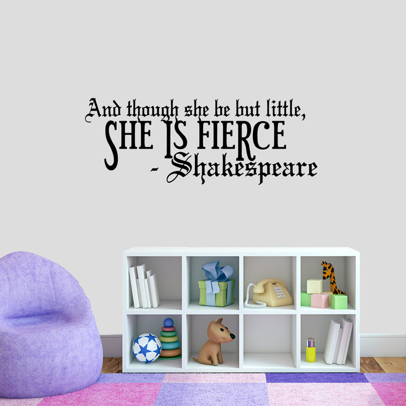 Adhésif décoratif «She is Fierce», Noir
