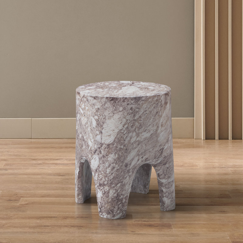 Table de bout en béton Foligno, Brun