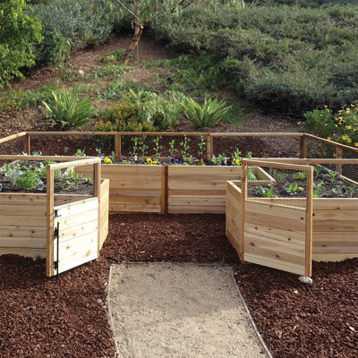12 ft. W x 8 ft. D Cedar Garden in a Box