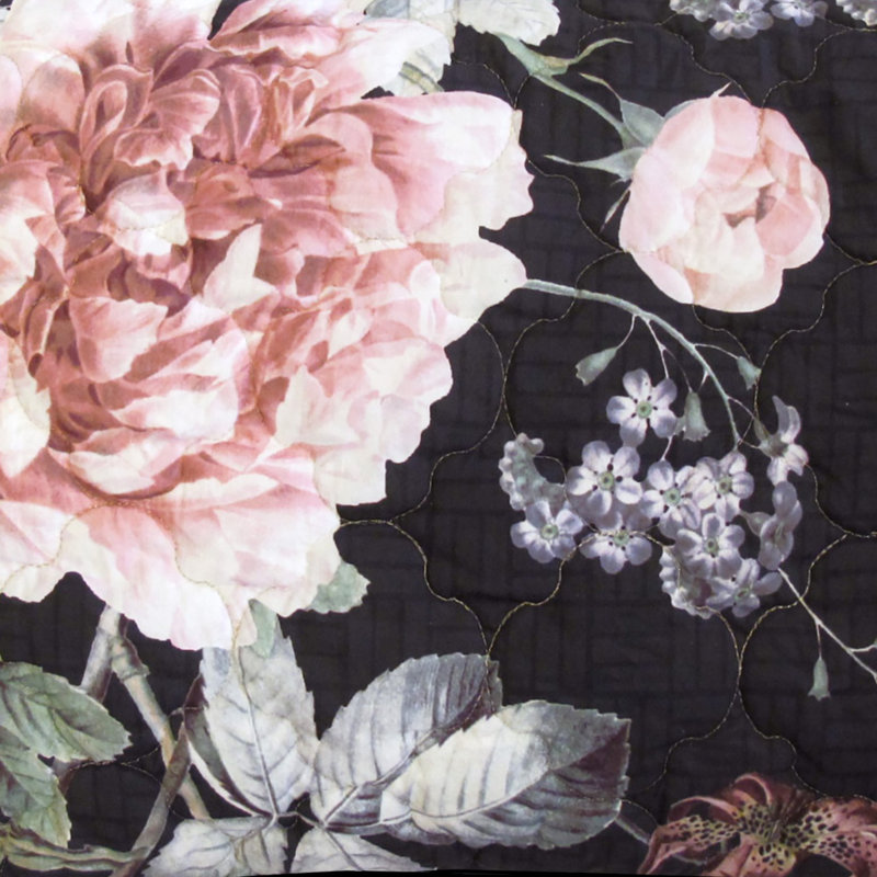 Cotton Floral Quilt, Twin Quilt
