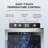 145 Can Beverage Refrigerator, 37 Bottle Wine Fridge with Smart Temperature Control, 4.4 CU FT Quiet Freestanding Mini Fridge with Child Lock Panel for Family Restaurant Bar