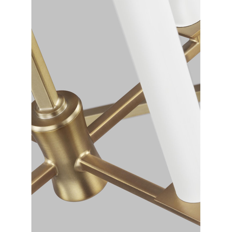 Southold 4 - Light Chandelier, Burnished Brass, 27.62" H x 18" W x 18" D