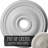 Endurathane Bradford Ceiling Medallion, 18 1/8"OD x 3 3/4"ID x 1 1/8"P (Fits Canopies up to 4 3/8"), Hand-Painted Pot of Cream Crackle Finish-27781158