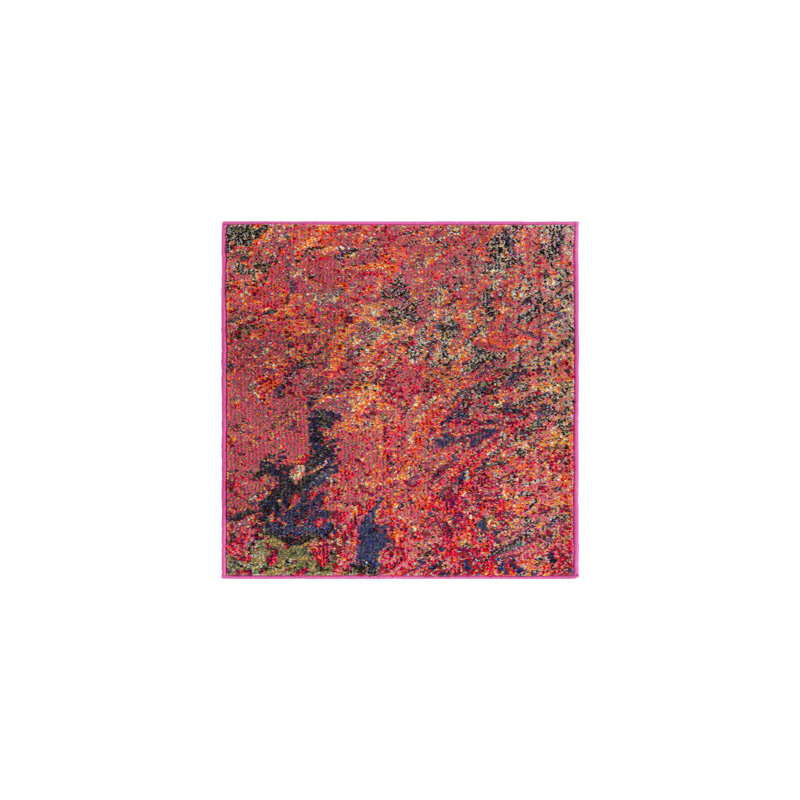 Ansela Washable Abstract Indoor Rug, Runner 2' x 4'