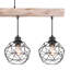 Iowa 4 - Light Black Cluster Pendant