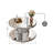 Double-Tier Round Mirror Coffee Table