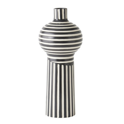 Colbert Vase-Black/White