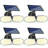 2 - Head LED Solar Powered Dusk to Dawn Outdoor Security Spotlight with Motion Sensor and Timer