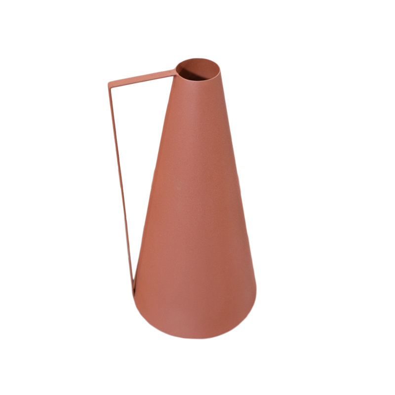 Vase de table Sanita, H 16 po x l 8 po x P 8 po, Orange