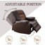 Canapé inclinable en similicuir 83,5 po Ardahan