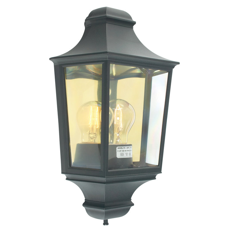 Holtby Outdoor Wall Lantern, Black