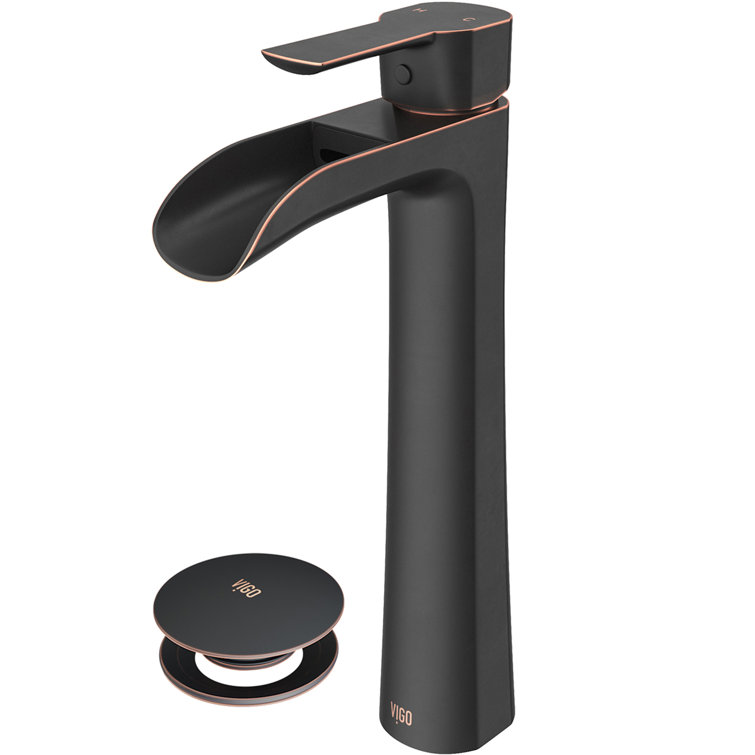 Niko 11" H Single Handle Vessel Sink Bathroom Faucet  with Pop-up Drain