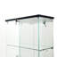 Tempered Glass Display Cabinet, Storage Cabinet With Bluetooth LED Strip Light