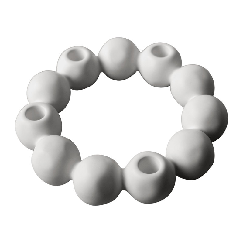 Bright Candle Holder, White