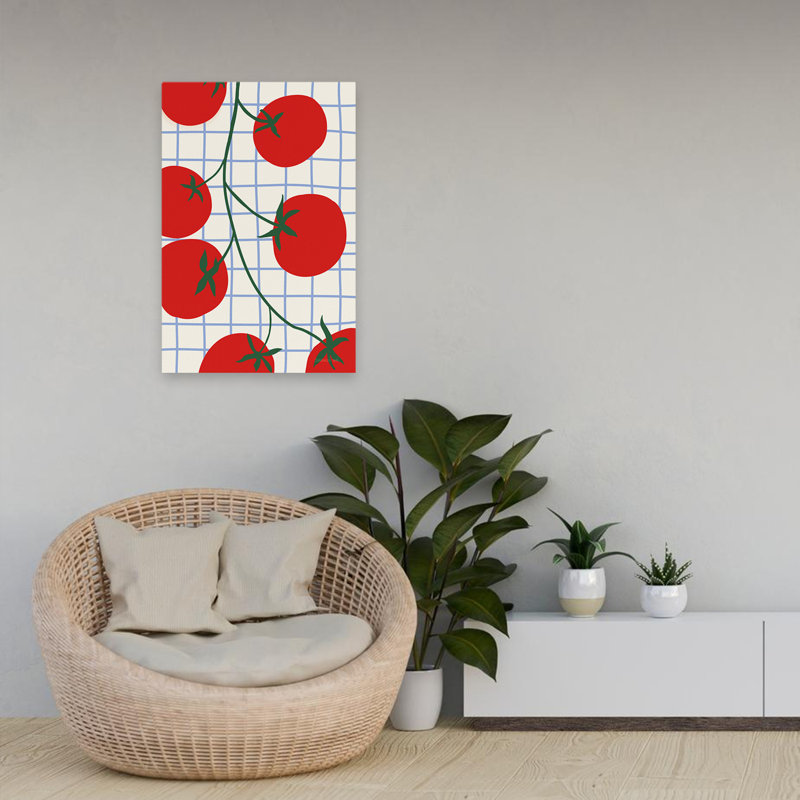 Kitchen Tomatoes  Art Abstract Art Modern, 24" H x 16" W