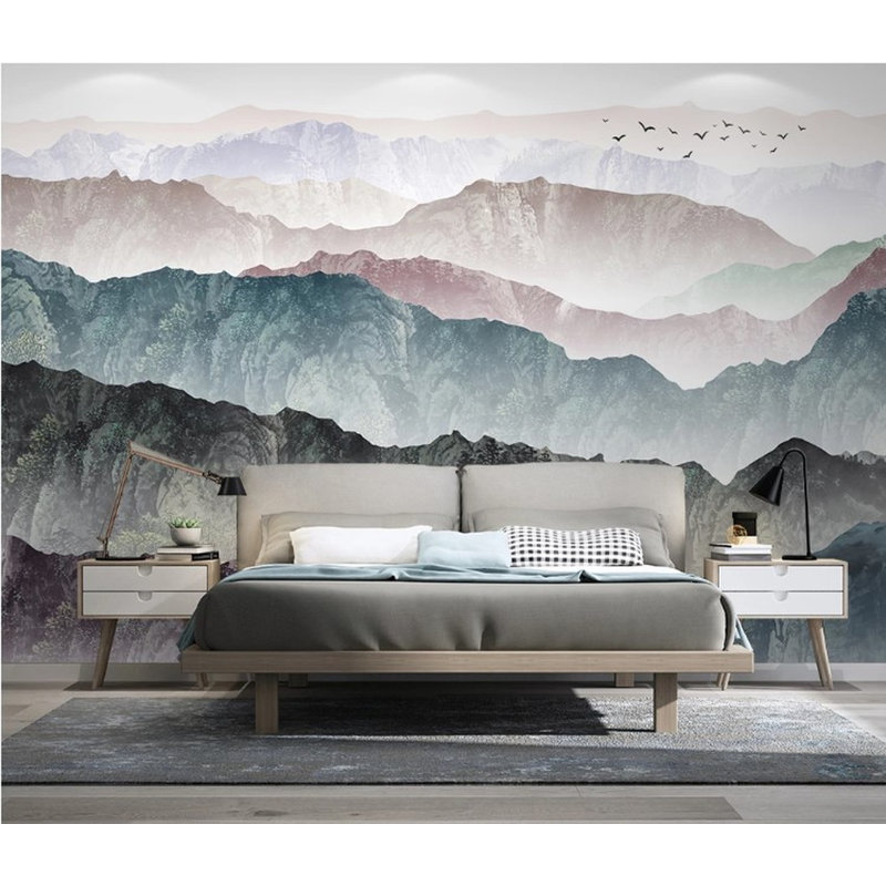 Papier peint amovible avec espace artistique, L 48,96 po x l 75 po