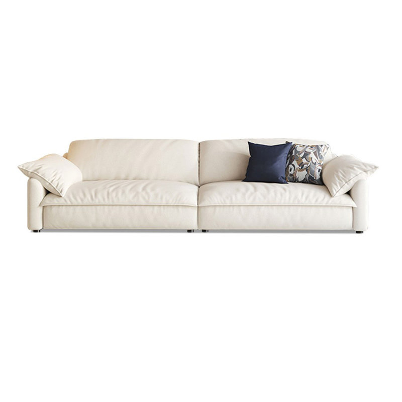Coussin modulaire blanc en polyester, 3, Blanc, H 33,86 po x l 90,55 po x P 36,22 po