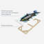 Ensemble de 3 poissons sur toile Tarpon-2045012160