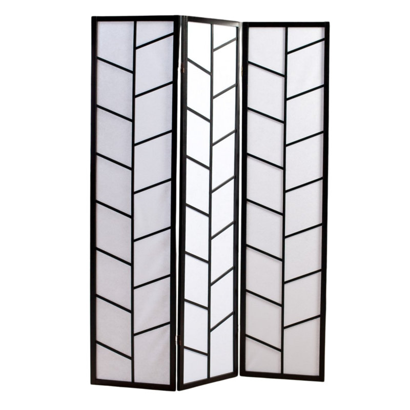 Cloison 3 panneaux en bois l 70 po x H 70,5 po Sevana