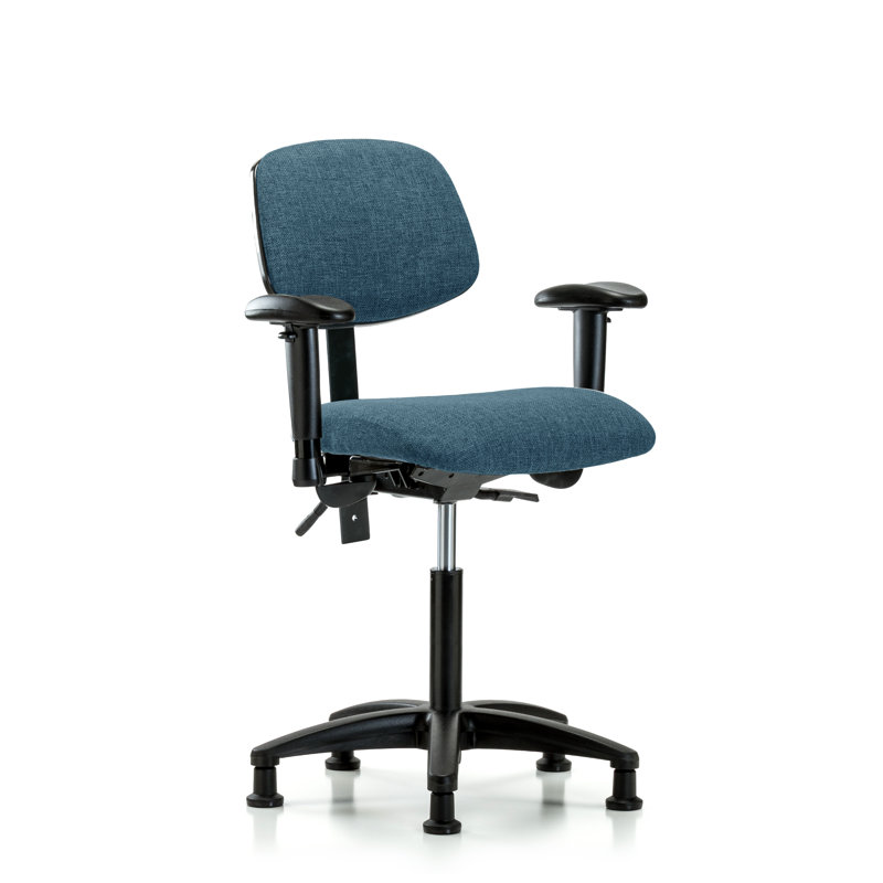 Chaise de travail Gemma, Bleu, Patins, Non inclus