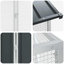 Cage à oiseaux vidaXL anthracite 323,43 x 43,70 x 55,91 po en acier galvanisé-1442806006