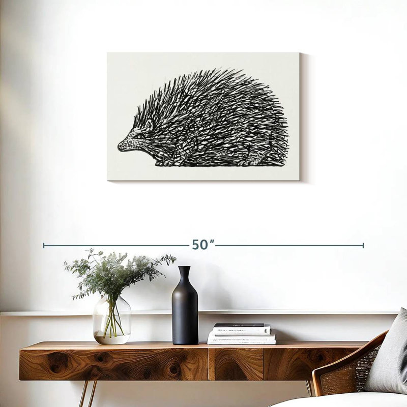 Avery Hedgehog 1891-1941, 20" H x 30" W