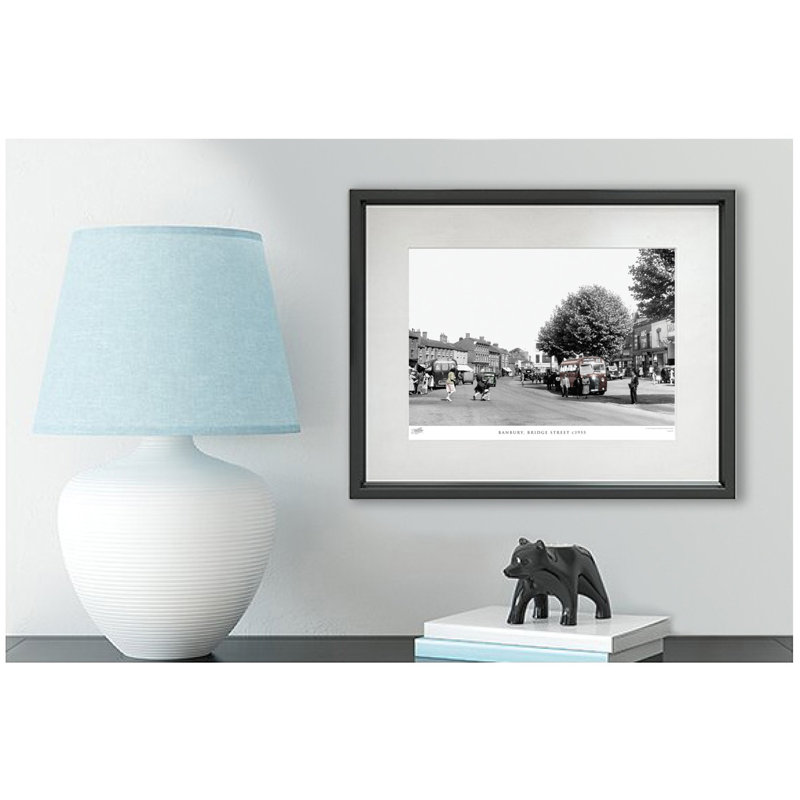 Banbury, Bridge Street C1955 by Francis Frith - Single Picture Frame Print, 28cm H x 36cm W x 2.3cm D