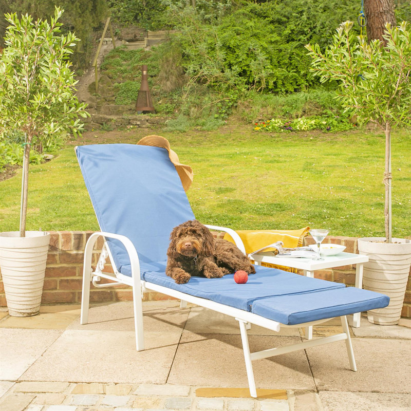 194.5cm Long Single Chaise with Cushions