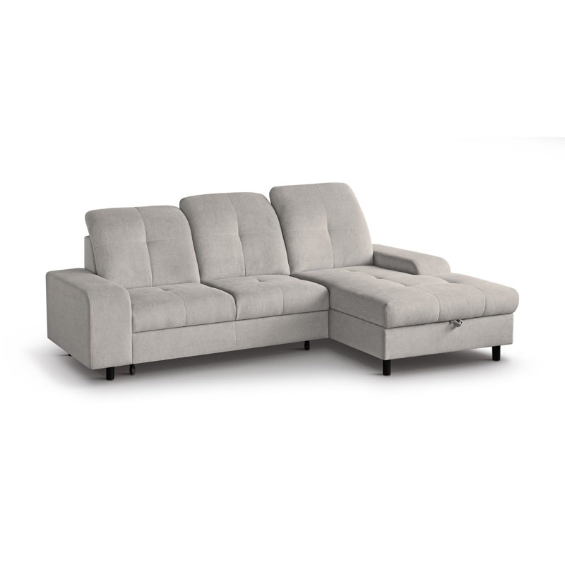 Antwyan 4 Seater Sofa Bed, Beige, Right Hand Facing
