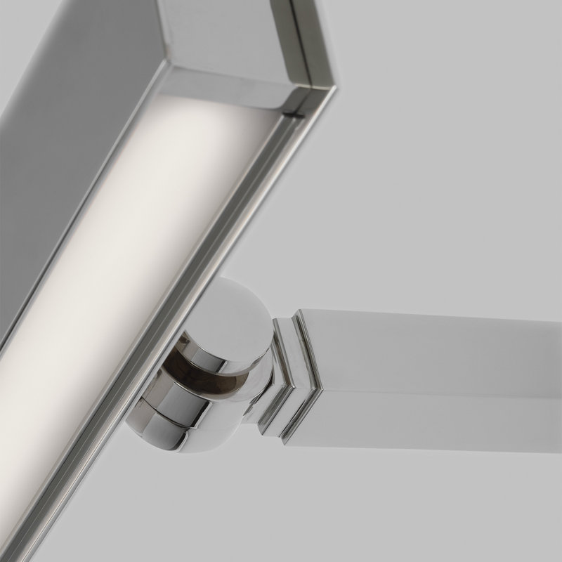Bau Dimmable LED Wall Mounted Picture Light, Polished Nickel