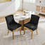 Ensemble de 2 chaises en chenille avec pieds courbés et garniture de rivets-800057502