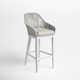 Renfri 42'' Olefin Rope Outdoor Bar Stool with Cushion