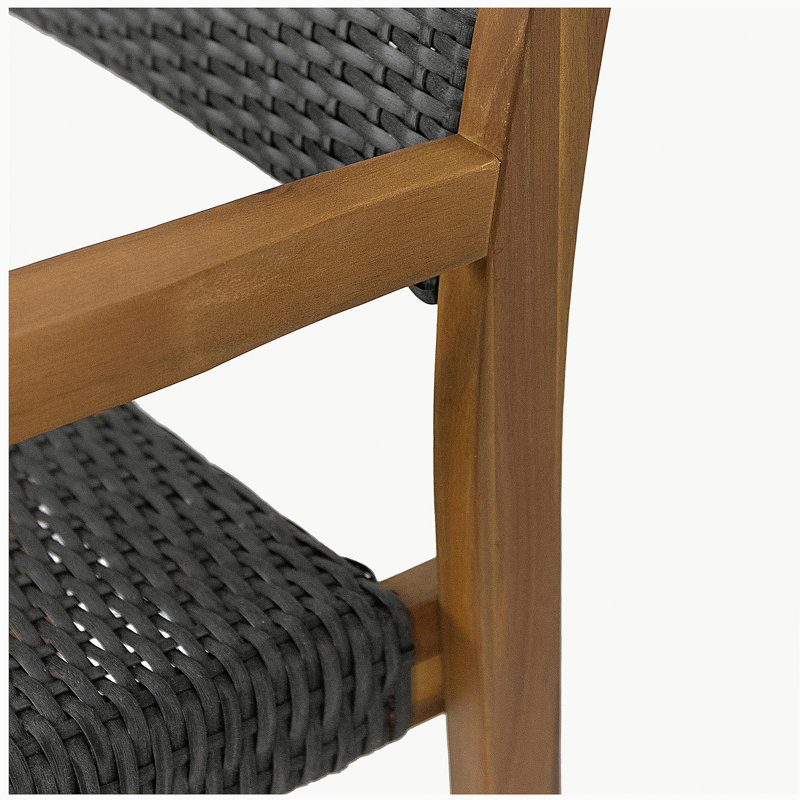Tabouret en osier et bois Genesee