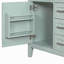 Meuble-lavabo de 30 po sans lavabo, base d'armoire seulement, armoire de salle de bain avec tiroirs, structure solide et panneau de fibres à densité moyenne, vert-1242294130