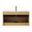 Meuble-lavabo flottant ultra-fin à contreplaqué avec tiroirs, vasque de salle de bain Zara-195713350-195713352