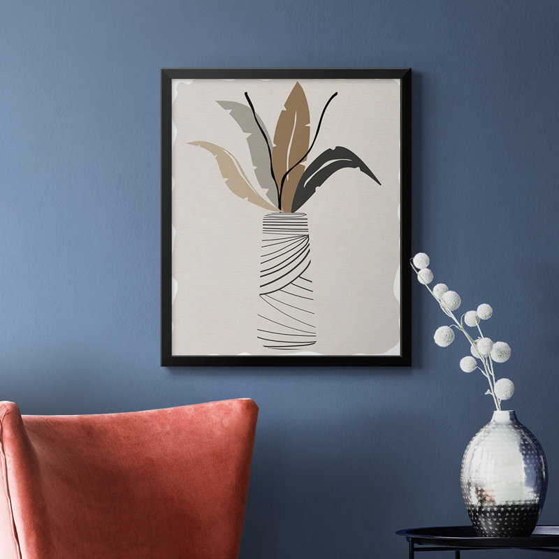 Palm Arrangement II Premium Framed Canvas - Ready to Hang