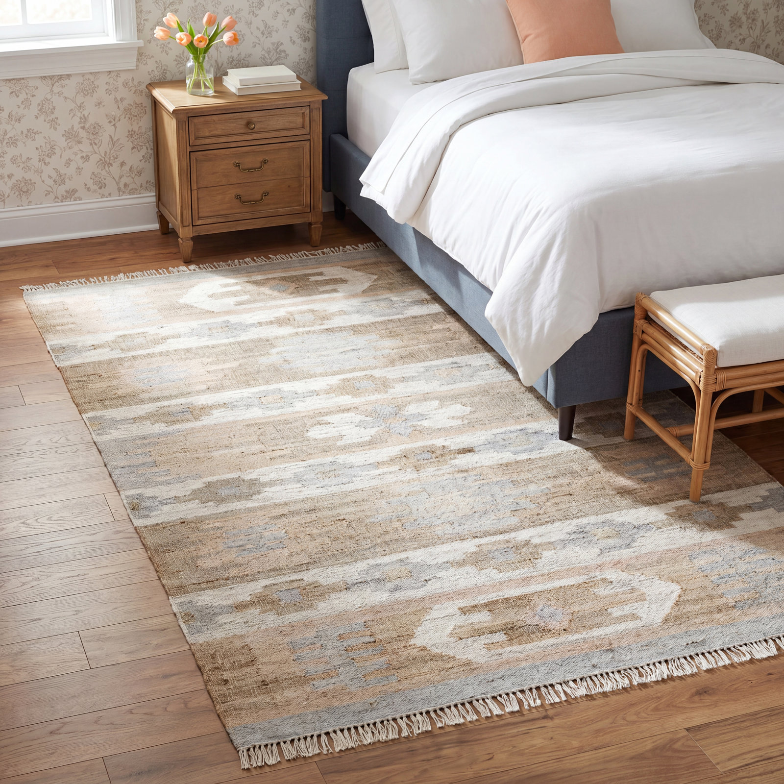 Xever Flatweave Jute Rug, Rectangle 8' x 10'