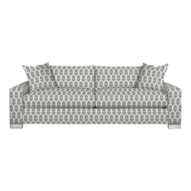 Canapé-lit 83,5 po Claremont, Perigold Francine bleu fumée, Gris colombe