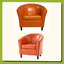 Fauteuil club en similicuir