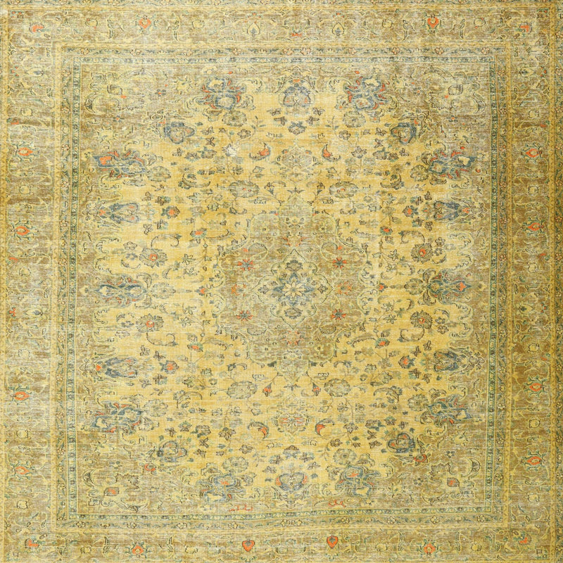 Anvi Oriental Indoor Rug, Round 4'