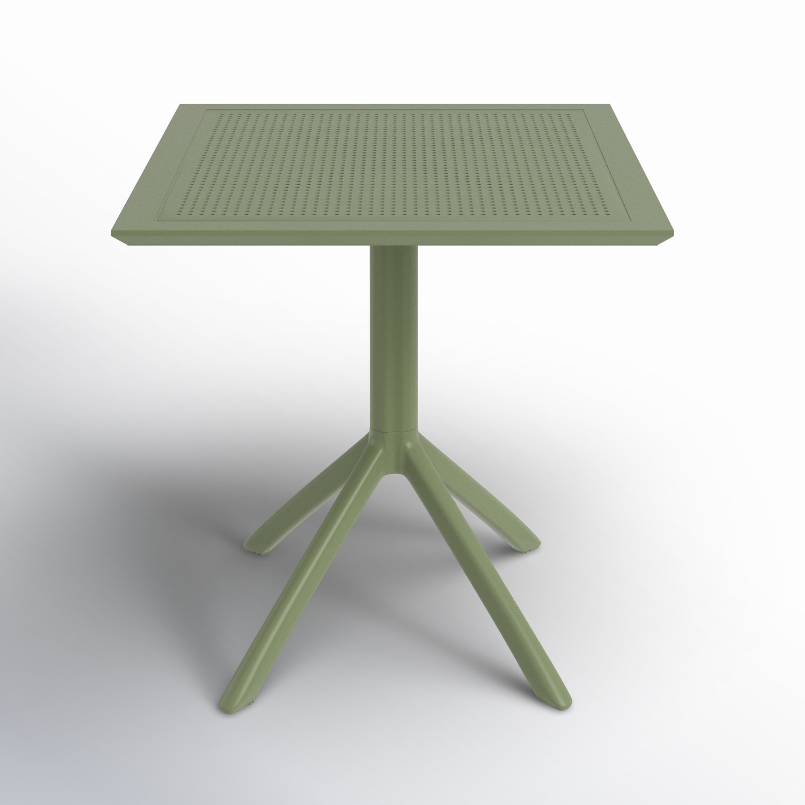 Farrah 30" Patio Dining Table, Olive Green, 31.5'' W x 31.5'' L x 29.5'' H, No
