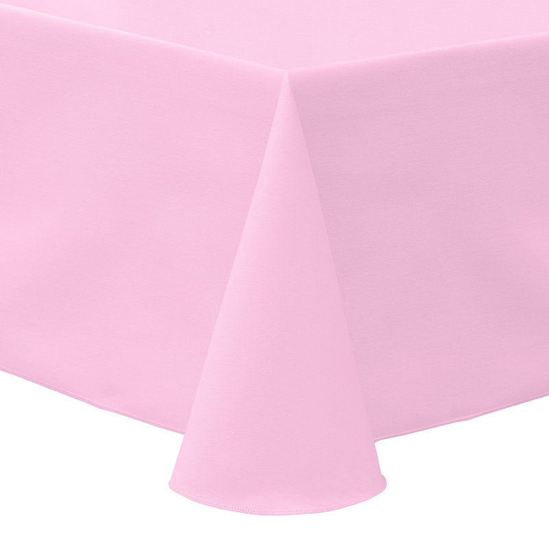 Solid Color Tablecloth, Light Pink, 90" x 120", 3