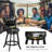 Aghaboy Swivel Upholstered Counter Stool