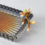 Plateau en verre Golden Blossom                                                              